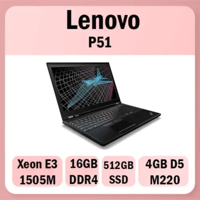 لپ تاپ لنوو Lenovo P51 E3-1505M Ram 16GB استوک