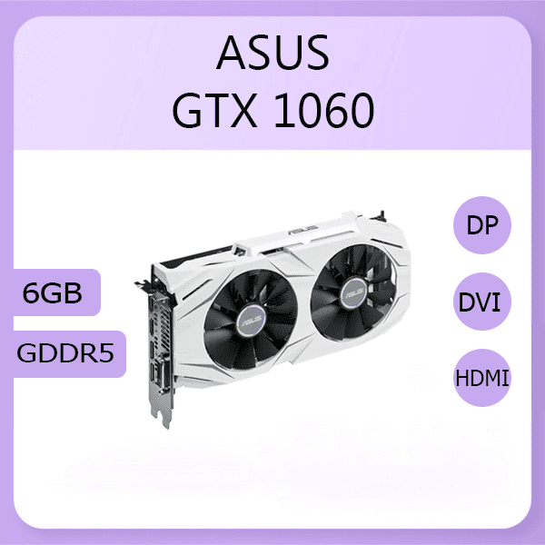 کارت گرافیک استوک Asus مدل GTX 1060 6GB GDDR5