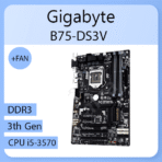 باندل استوک مادربرد Gigabyte B75+ CPU i5-3570 + fan